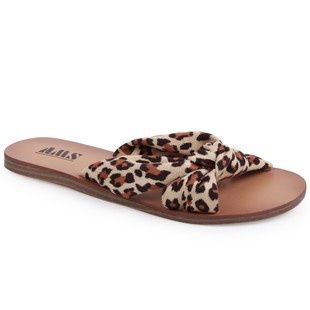 AMS Natalie Leopard Print Sandal