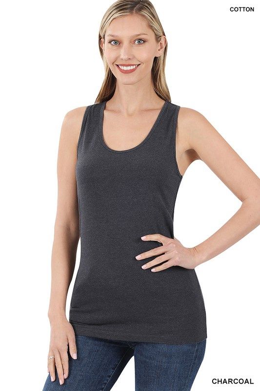 Zenana Cotton Racerback Tank