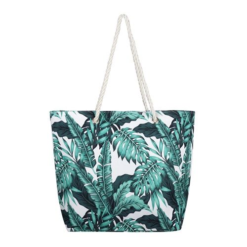 Beloved Accessories Tropical Leaves Beach Bag