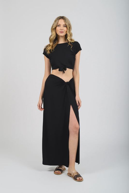 Koy Resort Laguna Maxi Skirt w/Knot