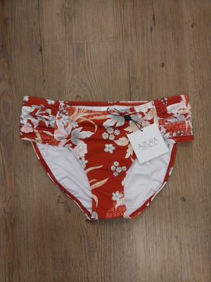 Azura Australia Tangelo Gathered Midrise Bikini Bottom