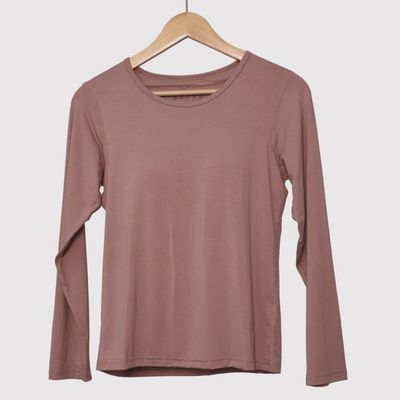 Drifwoo Modal Long Sleeve Essential Tee with Shelf Bra