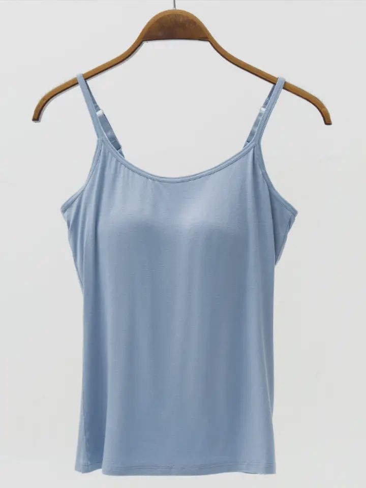 Drifwoo Modal Built-in Bra Cami with Adjustable Straps