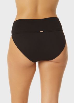Anne Cole High Waist Soft Band Bikini Bottom