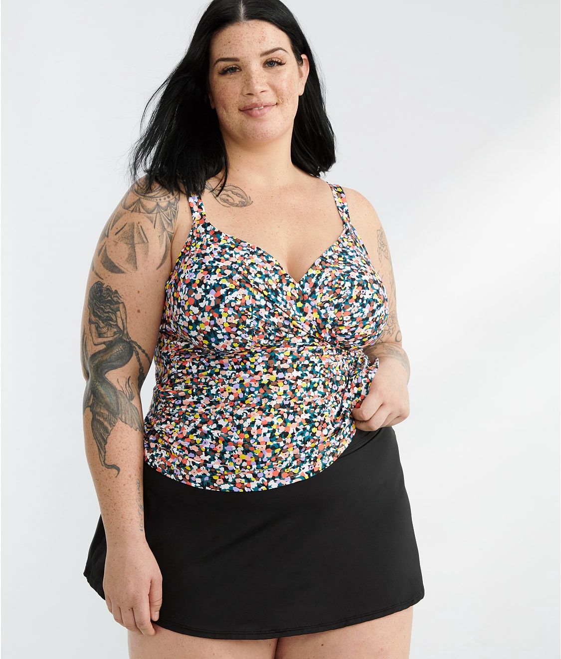 Anne Cole Plus  Twist Underwire Tankini