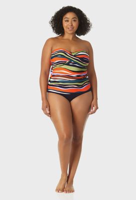 Anne Cole Twist Front Bandeaukini Top