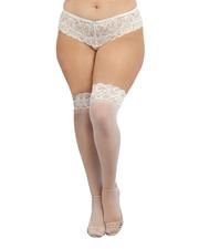 Dreamgirl Stay up Lace Top Sheer Thigh high