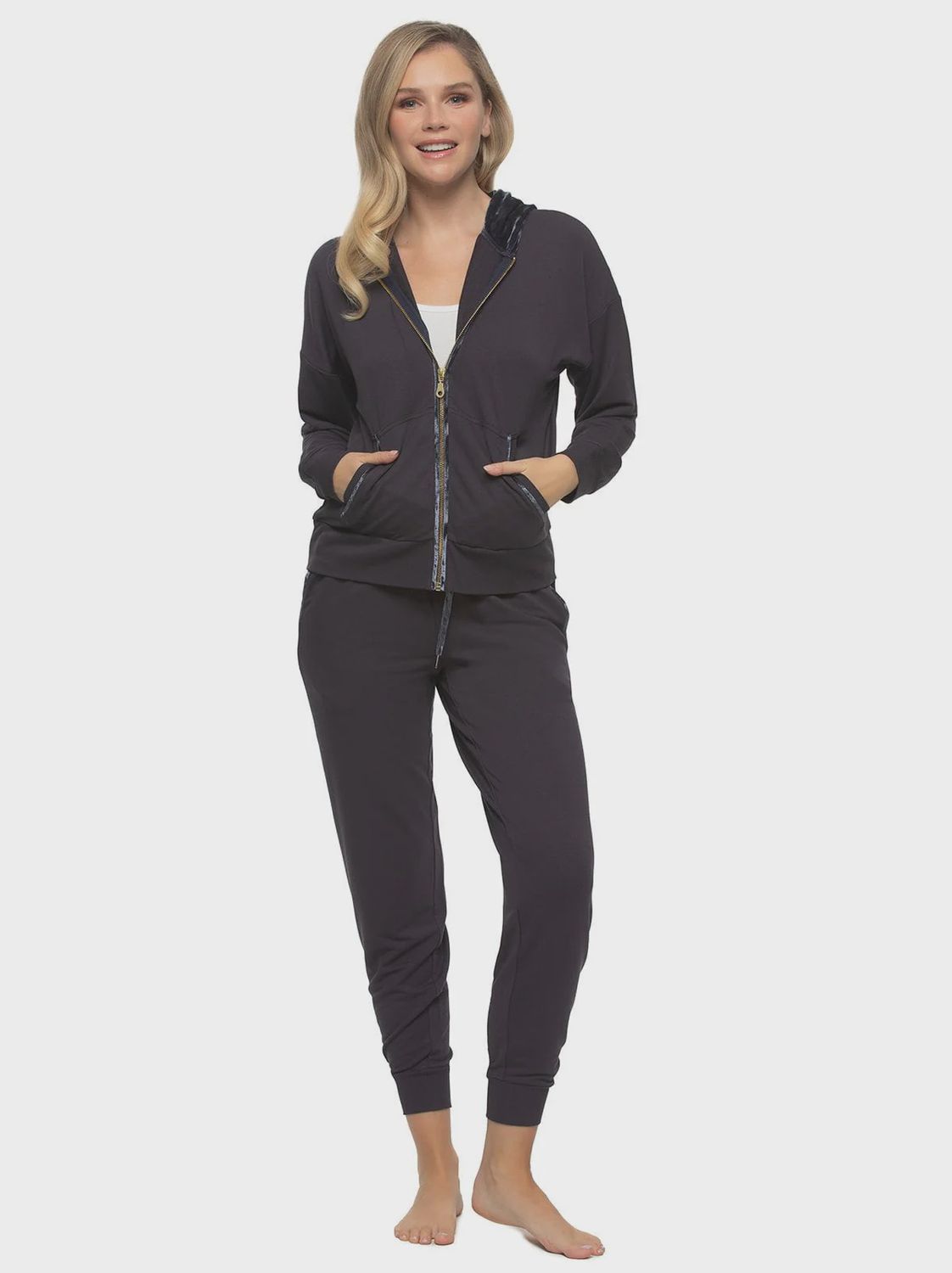 Felina Aria 2-Piece Zip Up &amp; Jogger Set