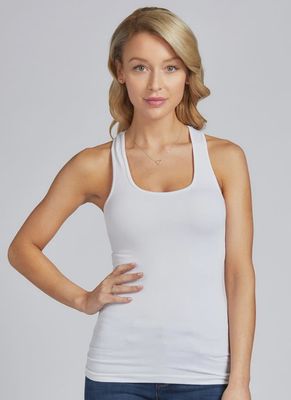 C'est Moi Bamboo 1X1 Rib Racerback Tank CEBT1108