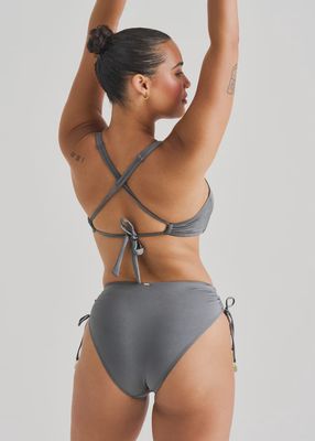 Everyday Sunday-Wrap D-Cup Crop Top