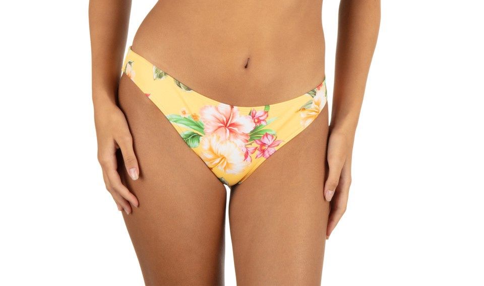Hurley Malia Rib Moderate Bikini Bottom