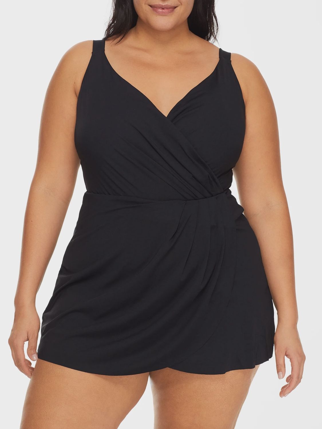 Anne Cole Plus Live in Colour Surplice Mio Swim Dress