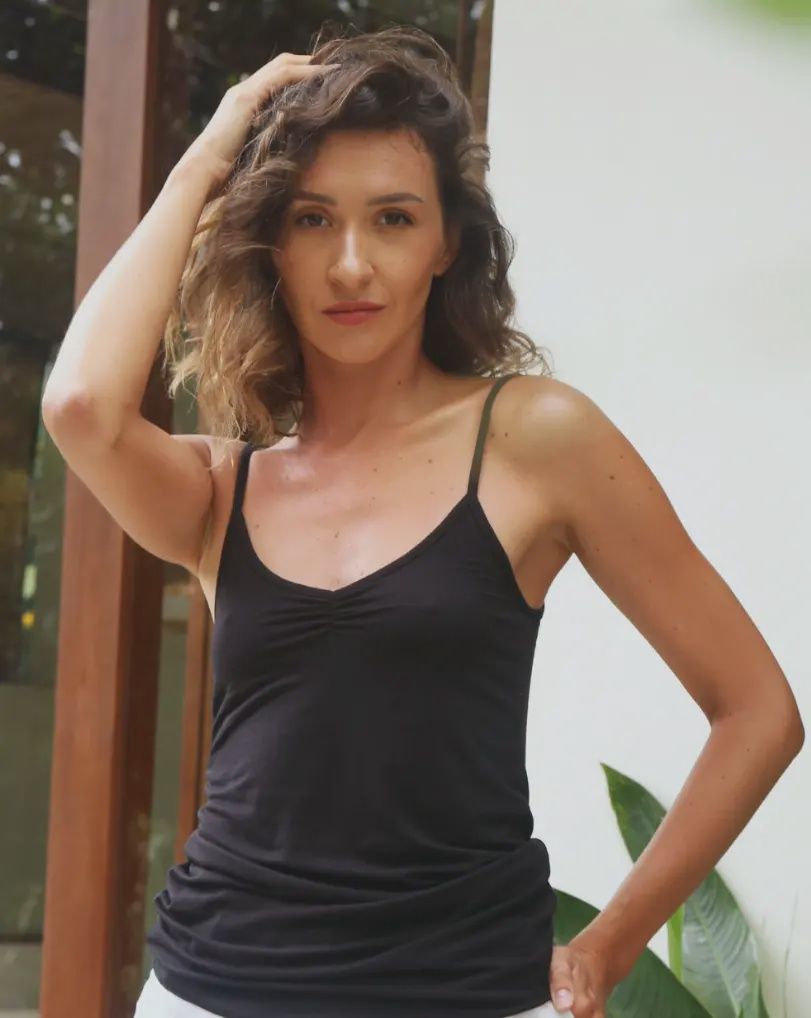 Echo Verde Mia Bamboo Ruch Front Cami