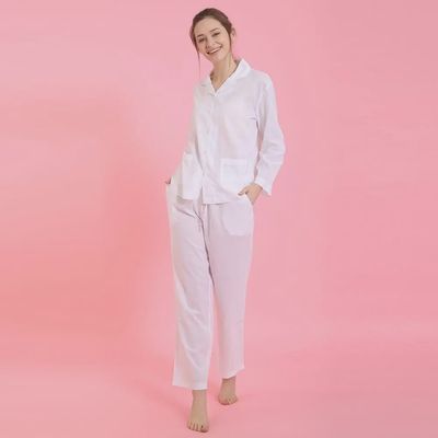 The Mahogany Store Jane 2 Piece Cotton Pajama Set