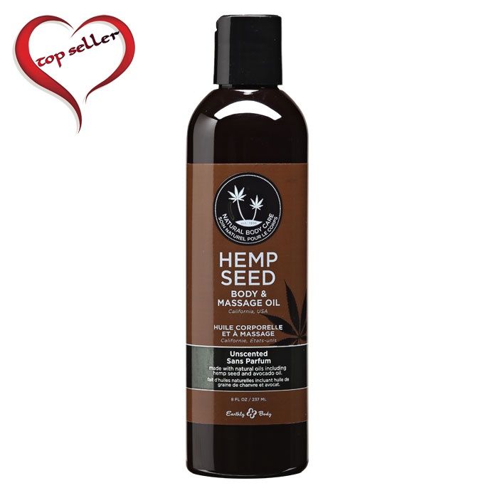 Hemp Seed Massage &amp; Body Oil 8oz