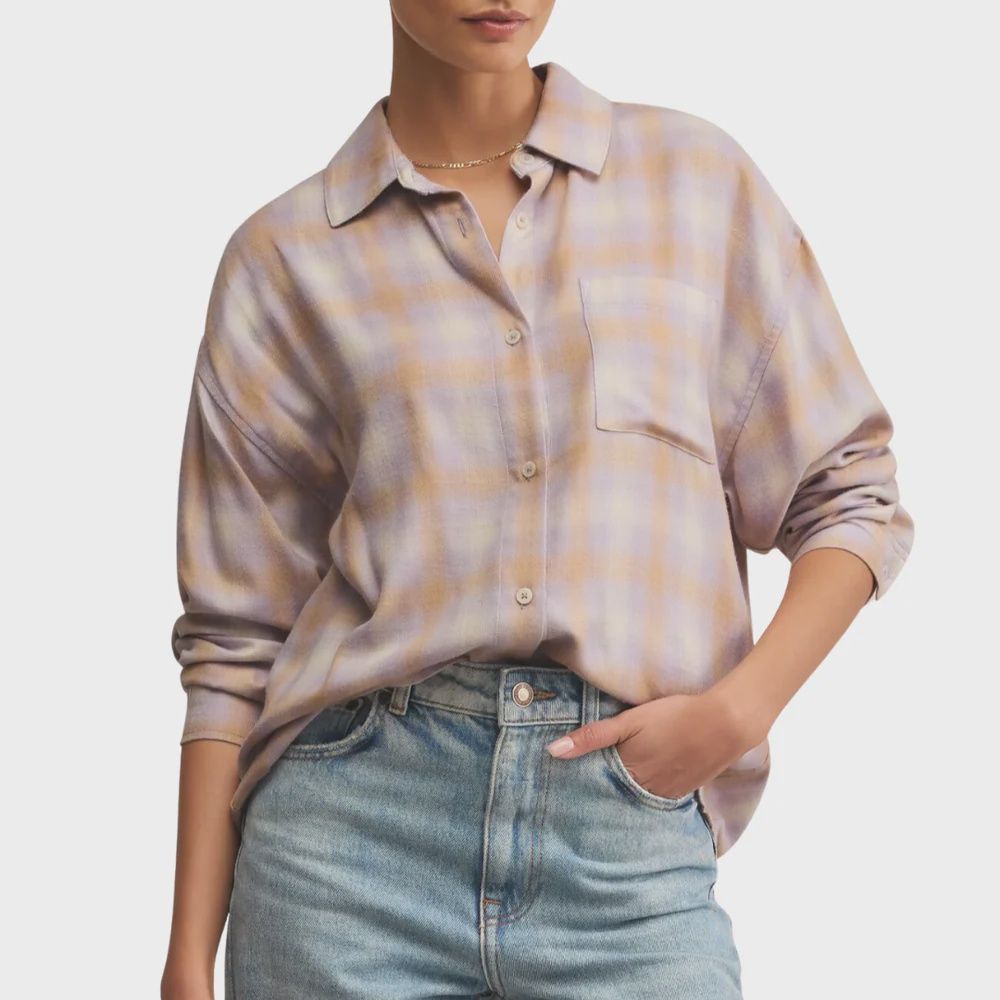 Z Supply Plaid Button Up Shirt