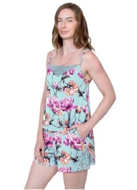 Latte Love Lace Cami Short Set