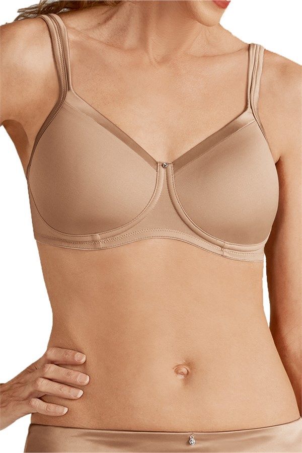Anemone Lara Satin Padded Wire-Free Masectomy Bra