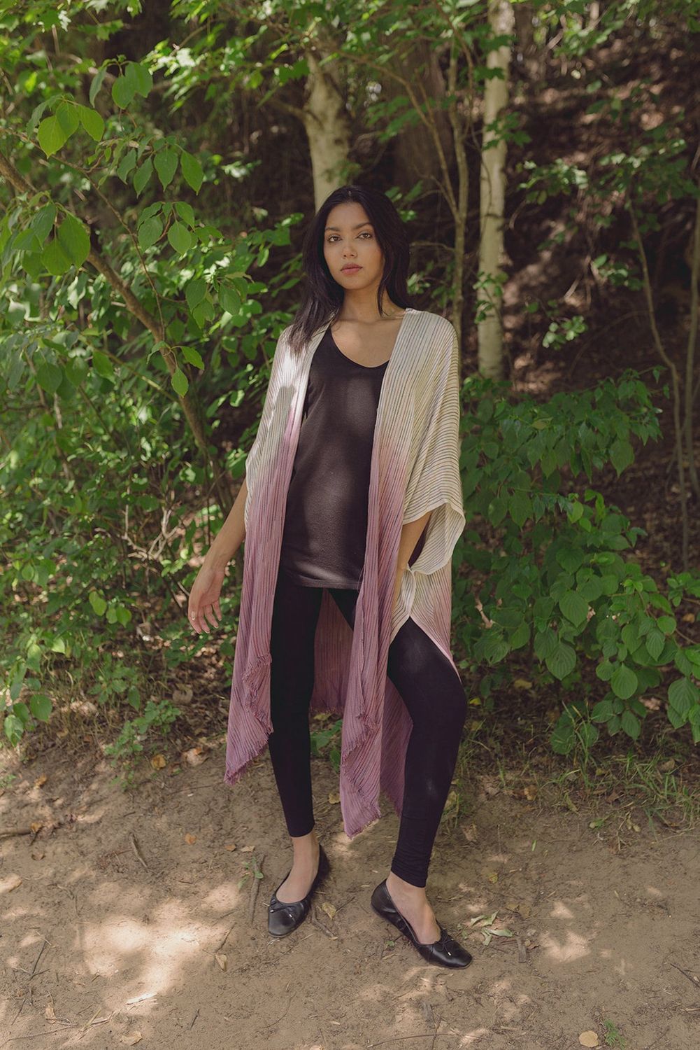 Nevaeh Ombre Kimono Beach Cover Up