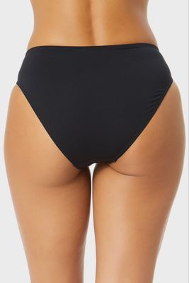Anne Cole Live In Colour Black Clean Midrise Swim Bottom