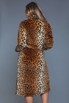 BeWicked Leopard Print Plush Robe