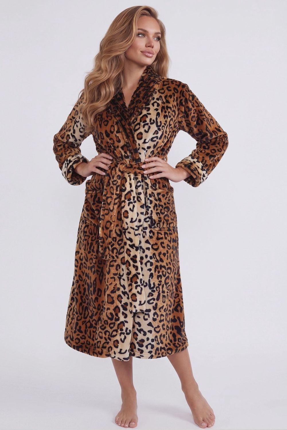 BeWicked Leopard Print Plush Robe