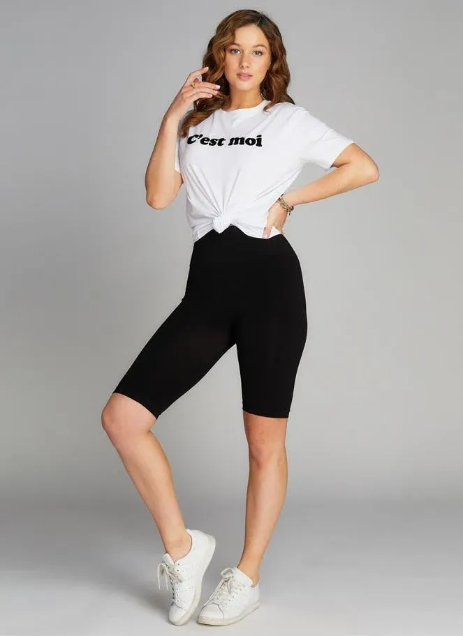 C'est Moi Bamboo High Waisted Long Short CEBPY1004