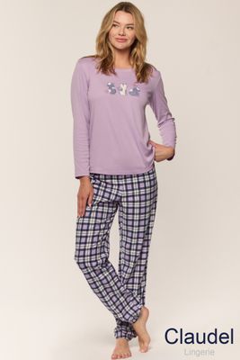Claudel Lingerie Fall Flannel Pajama Set