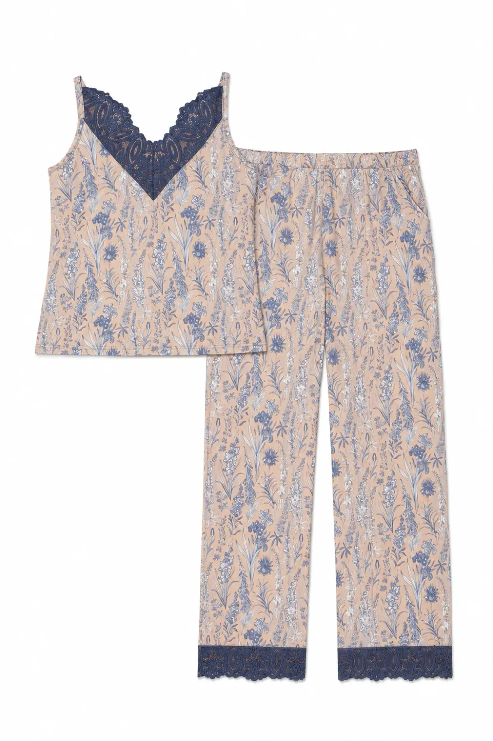 Latte Love Lace Tank &amp; Pant Set