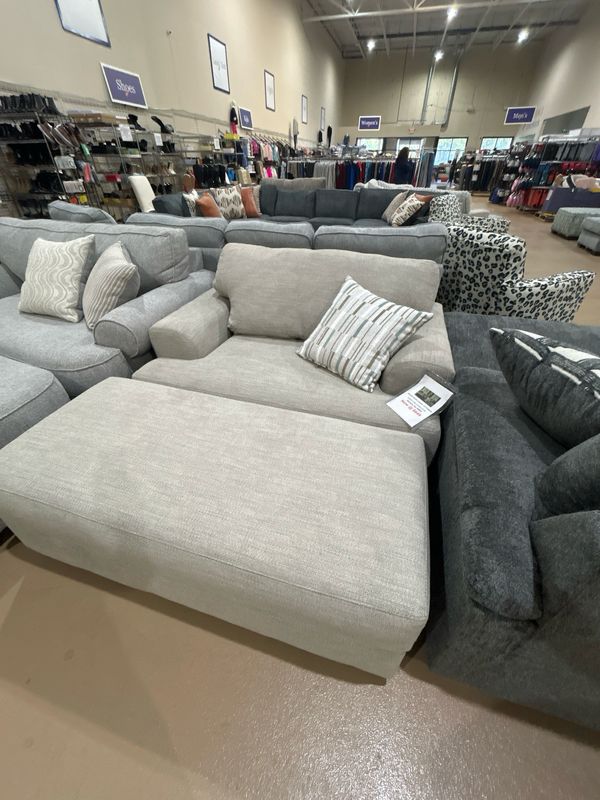 Balin Dove Chair / Ottoman - Retails for $995 NOW $649