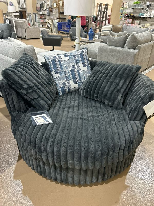 SWIVEL CHAIR GALACTIC CHARCOAL Retails @ $999 NOW $695