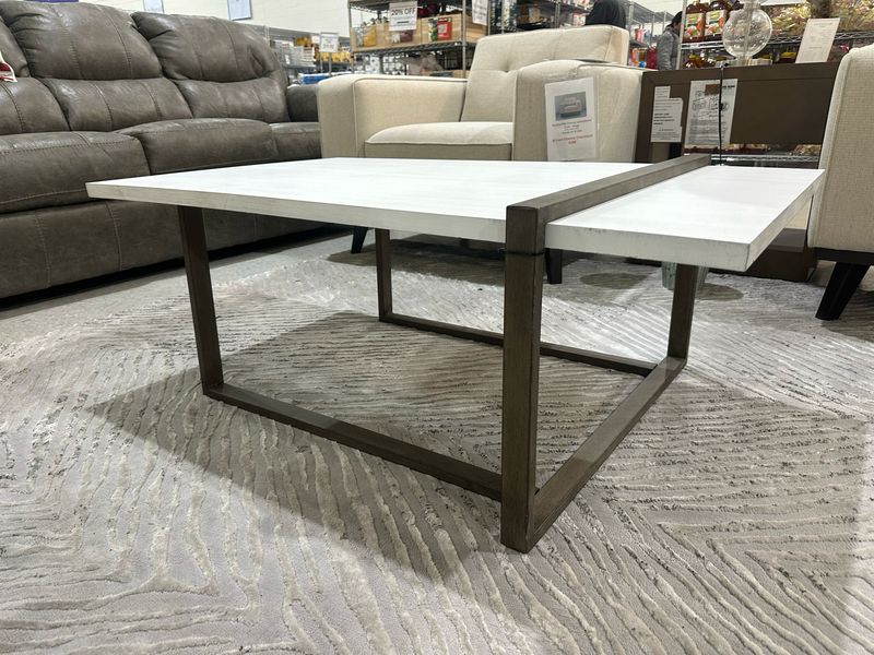 Aimee Cocktail Table, White, Retails @ $349 Now