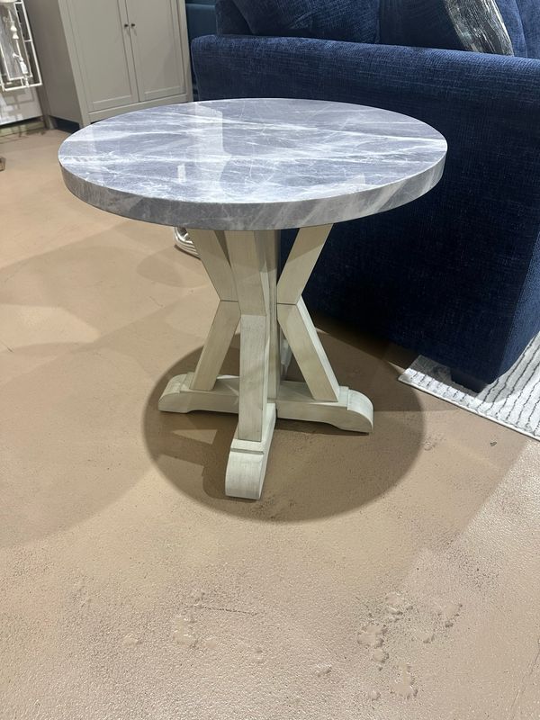 Whitney White/Grey End Table, Retails for $249, Now $129