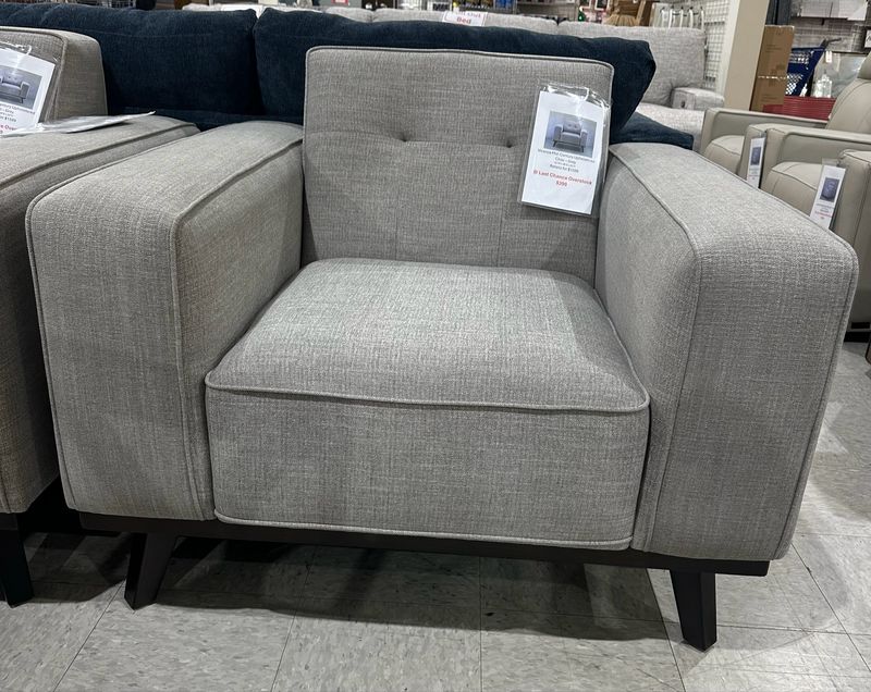 Vicenza Mid-Century Upholstered Chair, Gray Retails for $1599, Now $399