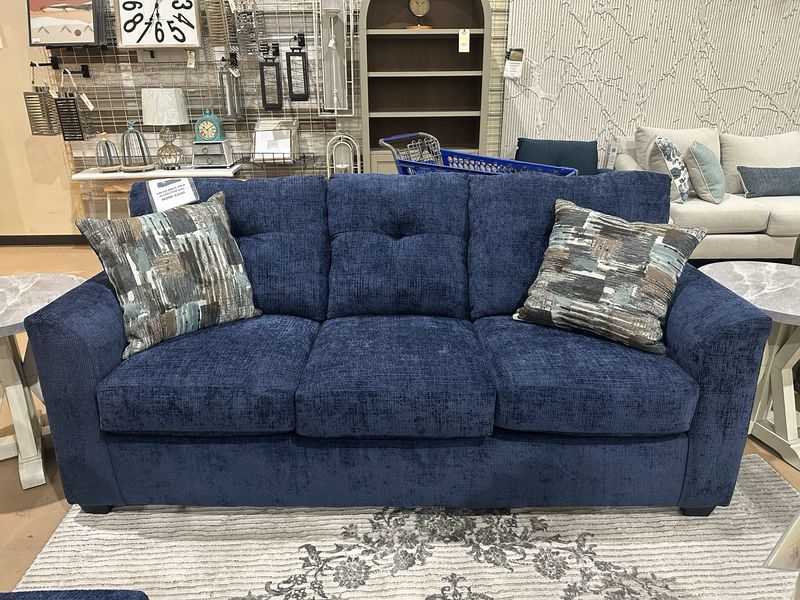 Galen Navy Sofa, Retails for $995, Now $549