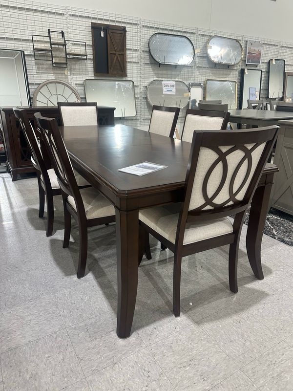 Cadence Wood Formal 7 pc Dining Set, Retails for $1995, Now $1299