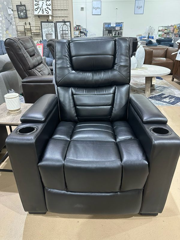 Galaxy Faux Leather Power Theater Recliner, Black Retails for $699, Now $399