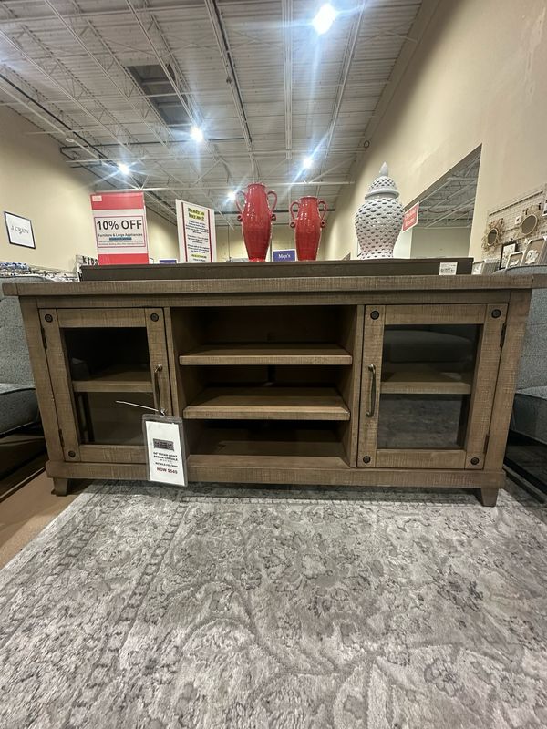 64” Vivian light brown console, Retails for $999,  Now $599