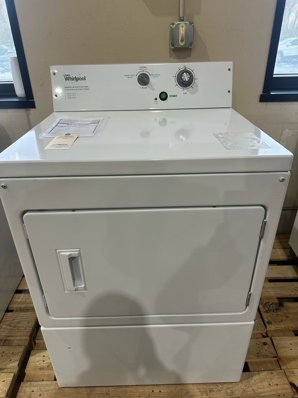 Whrilpool - 7.4 cu. ft. 120-Volt White Commercial Gas Super-Capacity Dryer.  Retails @ $1079 Now $799