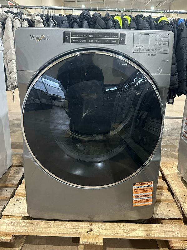 Whirlpool - 7.4 cu. ft. Chrome Shadow Stackable Gas Dryer w/ Steam & Intuitive Touch Control, Retails for $1549, Now  $799