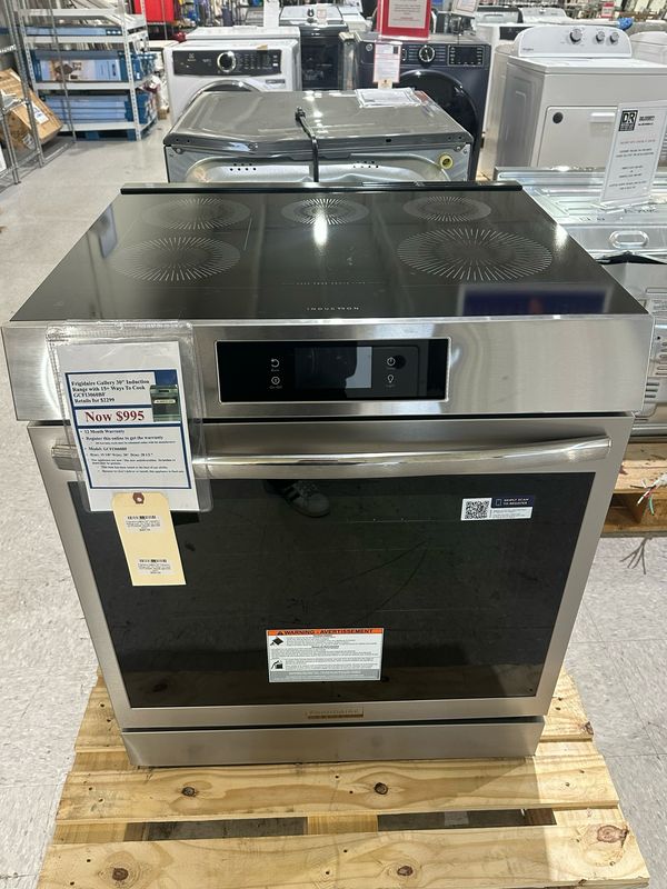 Frigidaire Gallery 30" Induction Range with 15+ Ways To Cook GCFI3060BF Retails @$2299 NOW