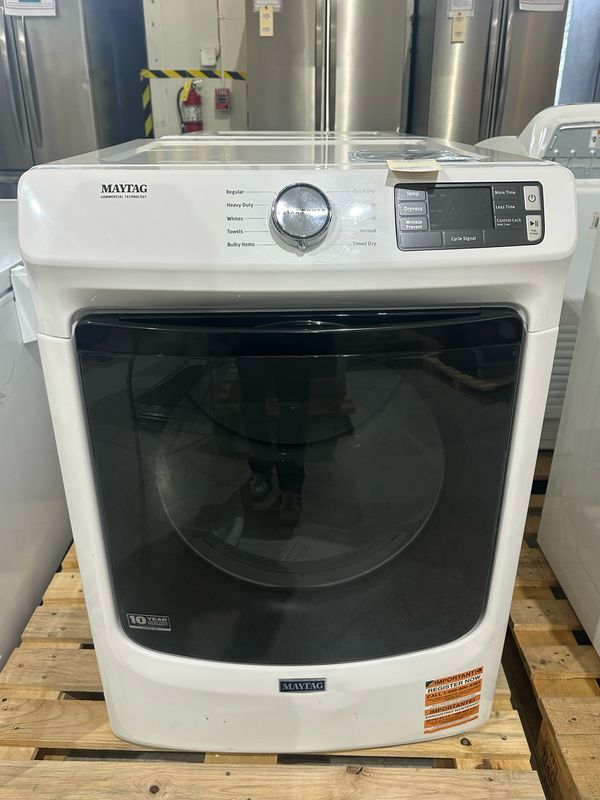 Maytag - 7.3 Cu. Ft. Stackable Gas Dryer with Extra Power Button - White, Retails for $1099 Now $599