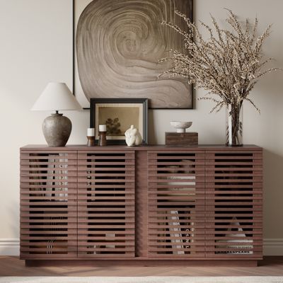 Living Room Furniture Entertainment Storage Dining Room Cabinet - Oak Living Room Furniture Entertainment Storage Dining Room Cabinet - Oak