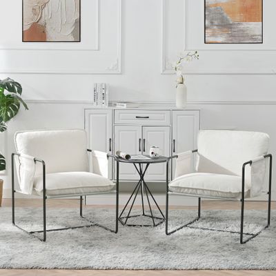 2 Sets 1 Case, Upholstered hanging armchair with arm pocket metal 2 Sets 1 Case, Upholstered hanging armchair with arm pocket metal
