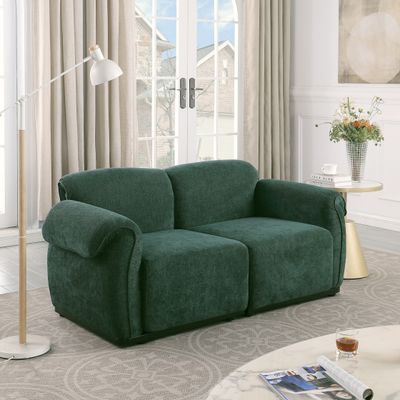 68.5 length, Fashionable modular sofa, iron frame, chenille sofa 68.5 length, Fashionable modular sofa, iron frame, chenille sofa