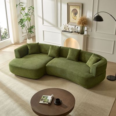 110.63 110.63" Curved Sofa, 4 - Seat Modular Curved - 55.12 x 110.63 x 26.77