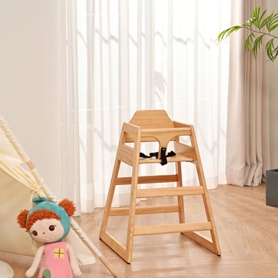 Wooden Double Solid Wood Feeding - Natural