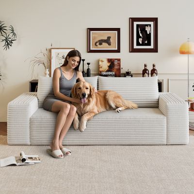 71 3Setaser Sofa, Corduroy Fabric, Deep Seat Couches, Comfy Loveseat 71 3Setaser Sofa, Corduroy Fabric, Deep Seat Couches, Comfy Loveseat