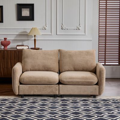 69 in. 2 - Seats Modular Sectional Velvet Sofa Corner Chair Sofa Couch 69 in. 2 - Seats Modular Sectional Velvet Sofa Corner Chair Sofa Couch