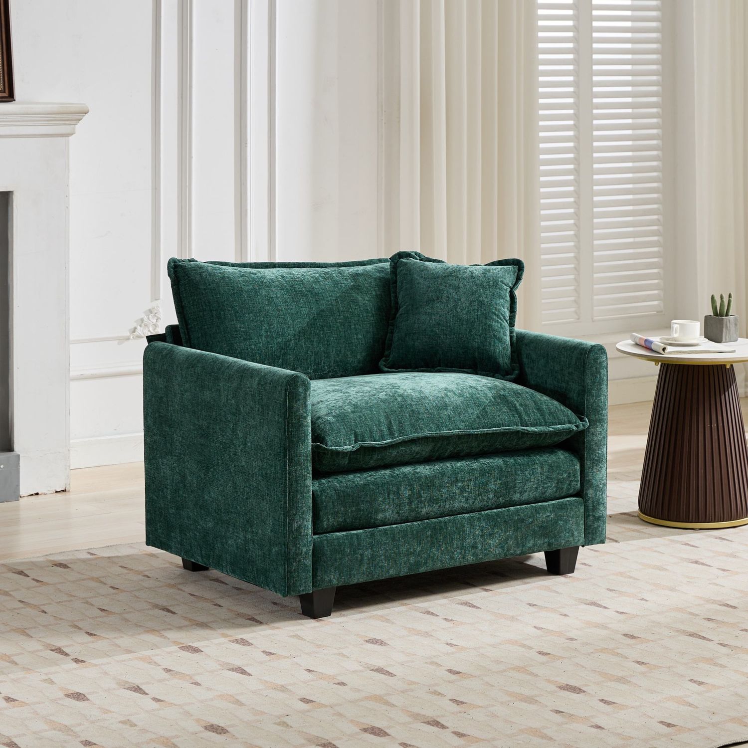Cloud Sofa Single Seat (Ottoman is not included) - Green Cloud Sofa Single Seat (Ottoman is not included) - Green